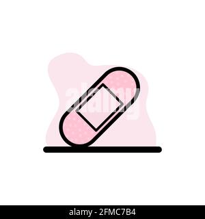 Medical Plaster Vector Illustration Icon Design eps10 Stock Vector
