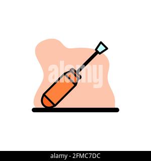 Screwdriver Configure Concept Icon Vector Illustration Design eps10 Stock Vector