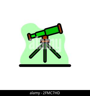 Telescope Icon Conceptual Vector Illustration Design eps10 Stock Vector