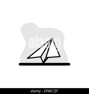 Paper Airplane Conceptual Icon Vector Illustration Design eps10 Stock Vector