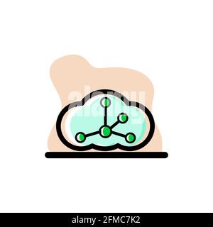 Cloud Storage Icon Vector Illustration Design eps10 Stock Vector