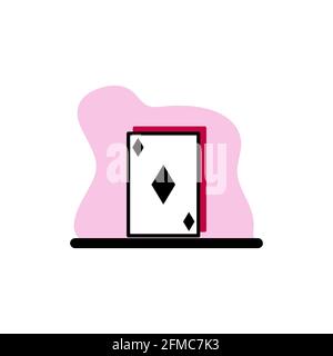Poker Card Conceptual Icon Vector Illustration Design eps10 Stock Vector