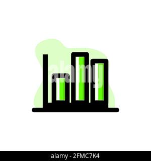 Column Graph Tool Conceptual Vector Illustration Icon Design eps10 Stock Vector