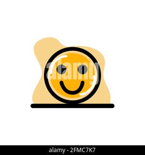 Smile Expression Concept Icon Vector Design Illustration eps10 Stock Vector