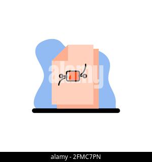 Curvature Files Conceptual Vector Illustration Design Icon eps10 Stock Vector