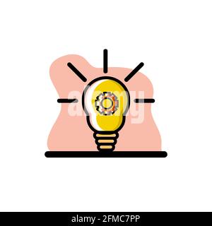 Creative Idea Vector Icon Conceptual Design Illustration eps10 Stock Vector