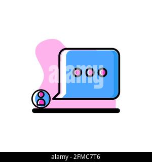 Comment Conceptual Icon Vector Illustration Design eps10 Stock Vector