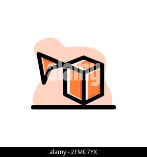 Perspective Selection Tool Conceptual Vector Icon Illustration Design eps10 great for any purposes Stock Vector