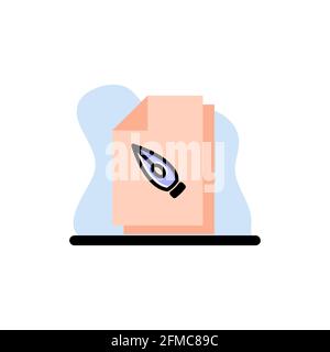 Fountain Pen Conceptual Vector Illustration Design eps10 Stock Vector