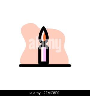 Candle Conceptual Vector Illustration Icon Design eps10 great for any purposes Stock Vector