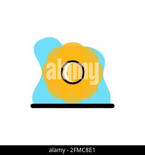 Conceptual Sunflower Gradient Vector Illustration Icon Design eps10 great for any purposes Stock Vector