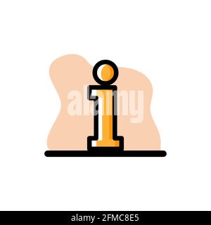 Letter Lowercase I Conceptual Vector Illustration Design eps10 great for any purposes Stock Vector