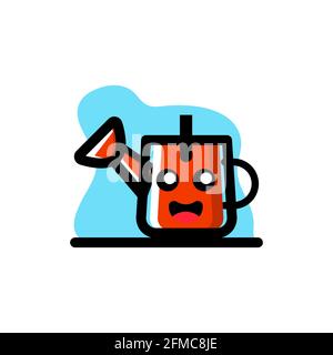 Conceptual Water Pot Character Vector Illustration Design eps10 great for any purposes Stock Vector
