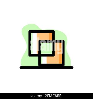 Pathfinder Exclude Conceptual Icon Vector Illustration Design eps10 great for any purposes Stock Vector