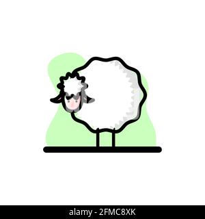 Sheep Conceptual Vector Character Illustration Design eps10 great for any purposes Stock Vector