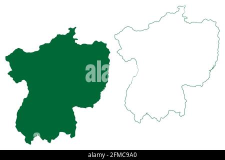 Jhabua district (Madhya Pradesh State, Indore division, Republic of ...