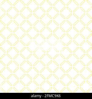 Simple seamless pattern made with lines, X cross geometric pattern, shapes with orange color, white background Stock Vector