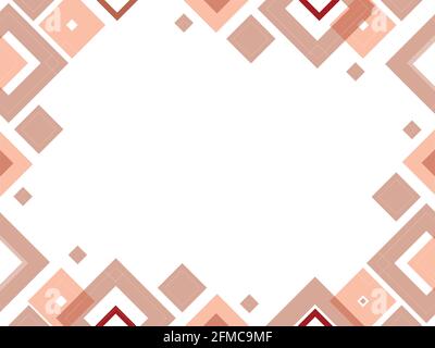 Abstract geometric background red pattern, mosaic template, banner design, triangle and square shapes with copy space, modern layout, concept Stock Vector