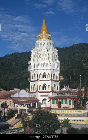 Malaysia. Penang. Kek Lok Si Temple pagoda. Stock Photo