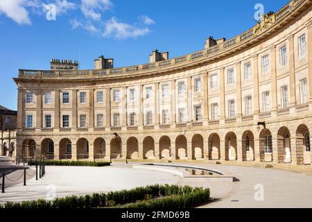 Duke of Devonshire Georgian Crescent now Buxton Crescent Hotel The Crescent Buxton a spa town in the Derbyshire peak District Derbyshire England GB UK Stock Photo