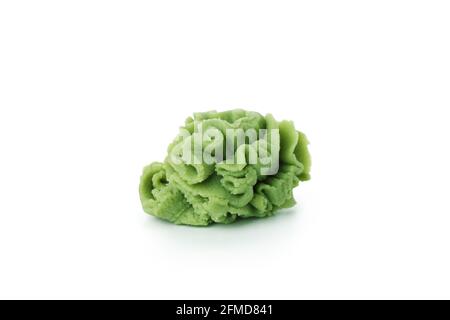 Tasty green wasabi isolated on white background Stock Photo
