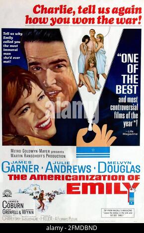 THE AMERICANIZATION OF EMILY 1964 MGM film with Julie Andrews and James Garner. Poster by Reynold Brown Stock Photo