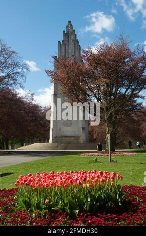 War Memorial Park in spring, Coventry, UK Stock Photo