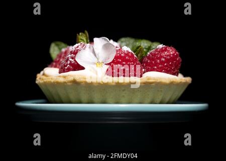 Raspberry tart Stock Photo