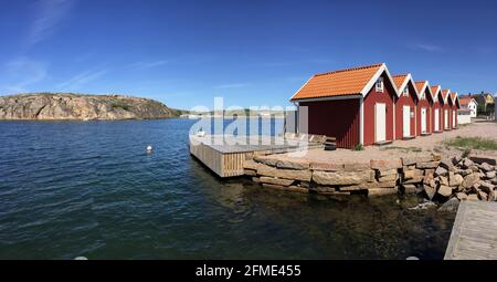 Smogen Sweden June 1 2017 A Groupe Of Typical Swedish Red Houses Smogen Sweden June 1 2017 A Groupe Of Typical Swedish Red Houses