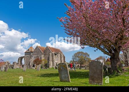 Winchelsea, St Thomas the Martyr Church, in spring, East Sussex, UK Stock Photo