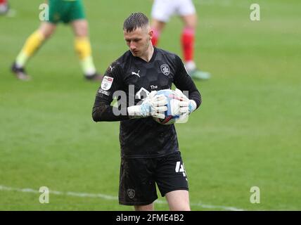 Barnsley, England, 8th May 2021. Bradley Collins of Barnsley during the Sky Bet Championship match at Oakwell, Barnsley. Picture credit should read: John Clifton / Sportimage Stock Photo