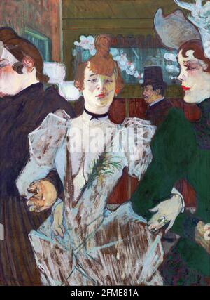 Henri de Toulouse-Lautrec. (French, 1864-1901). La Goulue at the Moulin Rouge. (1891-92). Oil on board. Stock Photo