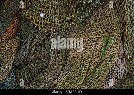 A Fishing Net is a Net Used for Fishing. Nets are Devices Made from Fibers  Woven in a Grid-like Structure Stock Photo - Image of material, tackle:  218166848