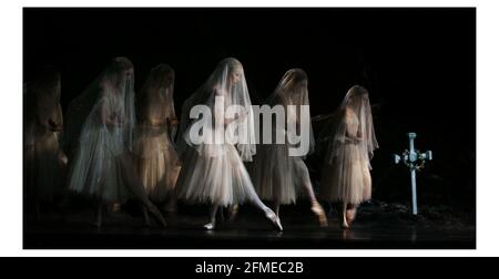 Giselle.... Ballet in two acts  by the Royal Ballet. Giselle= Miyako Yoshida, Count Albrecht = Federico Bonelli, at The Royal Opera House, Covent Gardenpic David Sandison 9/1/2004 Stock Photo