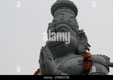 Lord Hanuman-God of Wisdom, Strength, Courage, Devotion and Self-Discipline. Stock Photo