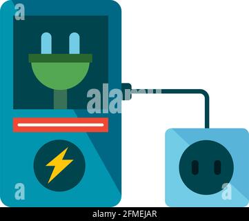 electric tester device and socket Stock Vector