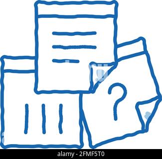 Paper Question And Exclamatory Sign Agile Vector Stock Vector