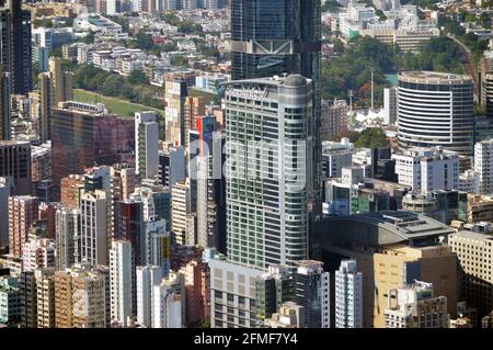 Cordis Hong Kong (香港康得思酒店) hotel in Mong Kok, Kowloon, formerly the Langham Place Hotel Stock Photo