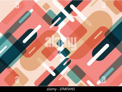Abstract background dynamic geometric shapes bright tones pattern with space for text. You can use for cover brochure, poster, banner web, print ad, e Stock Vector