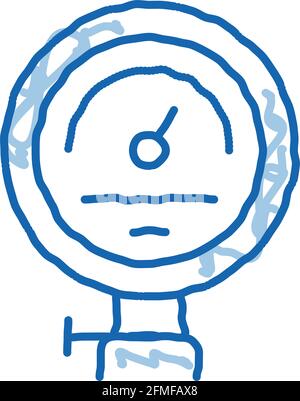 Power Counter Metallurgical Icon Vector Illustration Stock Vector Image ...