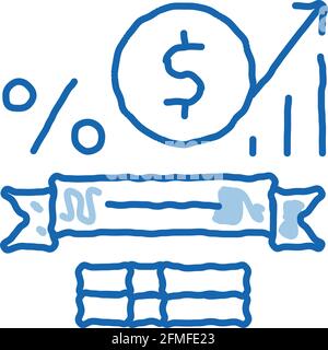 Math Subjects Graduation doodle icon hand drawn illustration Stock Vector