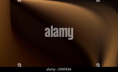 Abstract silken brown background with smooth and flowing lines Stock Vector