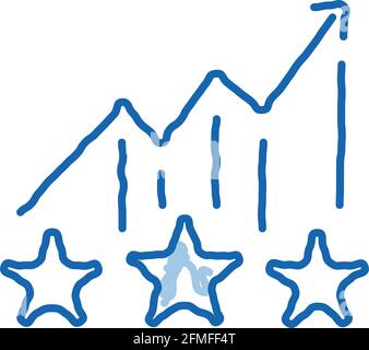 Bonus Star Logo doodle icon hand drawn illustration Stock Vector Image ...