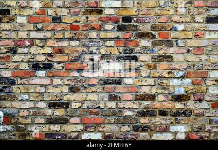 A Wall Made of colourful bricks Stock Photo