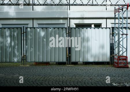 Construction site in Munich, at Sendlinger Tor Stock Photo