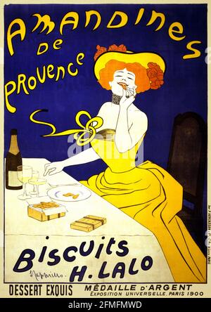 Amandines de Provence 'Bisccuits H. Lalo', poster by Leonetto Cappiello, 1900 Stock Photo