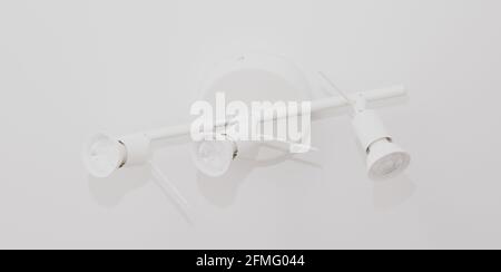 LED ceiling lamp isolated on white background Stock Photo