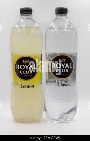 Royal Club Bitter citron 0% sucre 1 litre par bouteille pet, rétractable 6  bouteilles