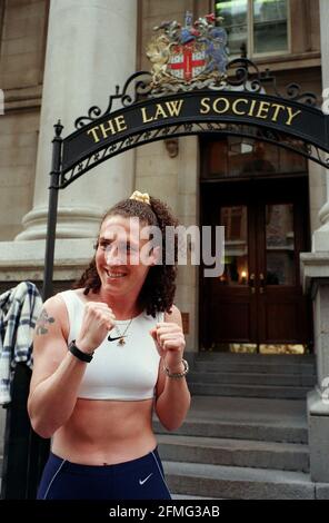 Jane Couch Female Boxer April 98 Who is taking the British boxing board of control to court because they refused her a professional boxing licence Stock Photo