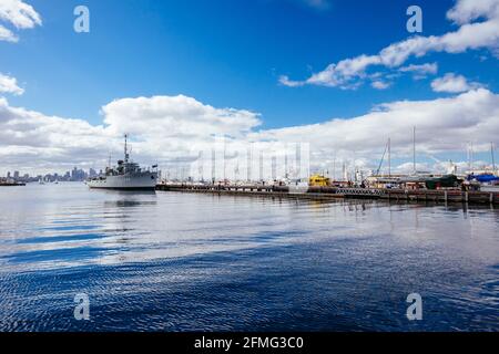 Williamstown Waterfront in Melbourne Australia Stock Photo